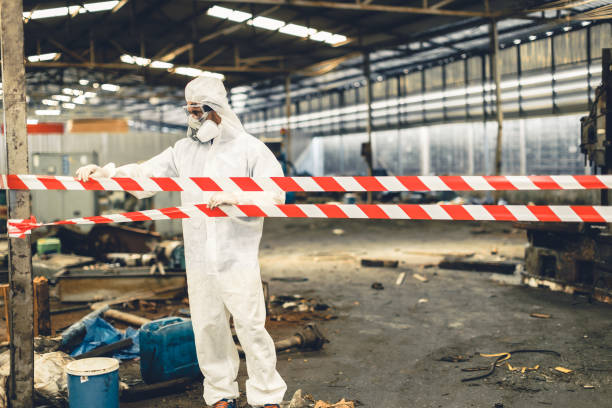 Professional Crime Scene Cleanup technician working in Telferner, TX